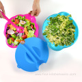 Plastic Salad Mixing Bowl with Spoon Conlander